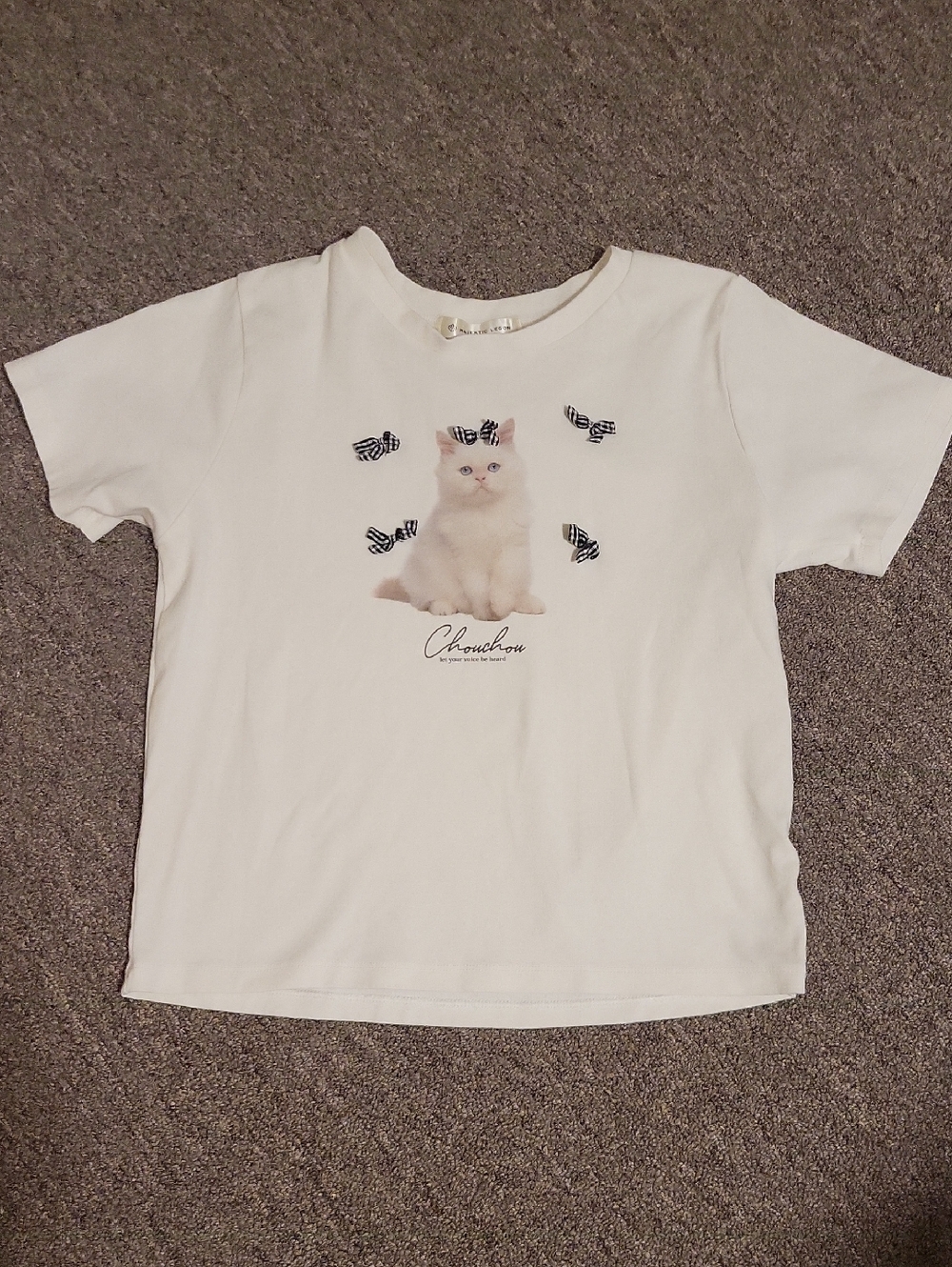 Majestic Legon White Logo Tag Tee